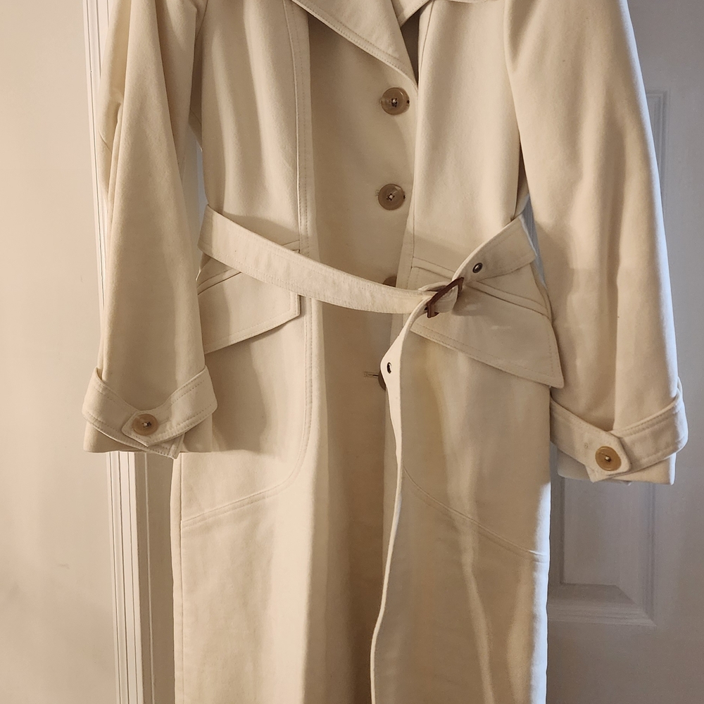 Banana Republic Beige Belted Trench Coat.